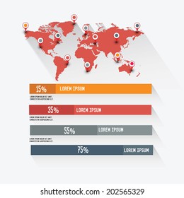 Map info graphics design,vector