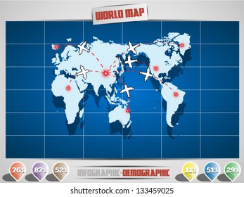 MAP INFOGRAPHIC AIR
