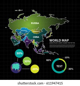 map infographic design template