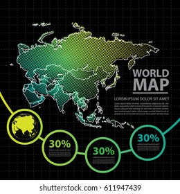 map infographic design template