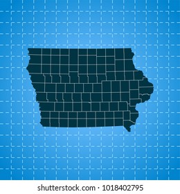 map of Iowa