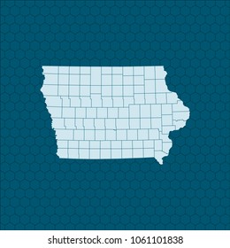 map of Iowa