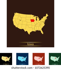 map of Iowa