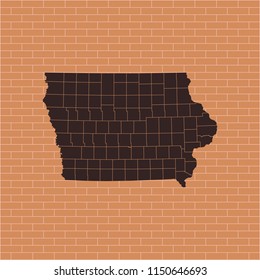 map of Iowa