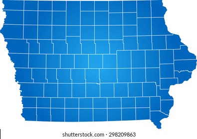 map of Iowa