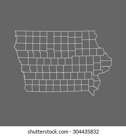 map of Iowa