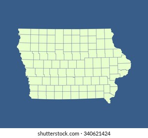 map of Iowa