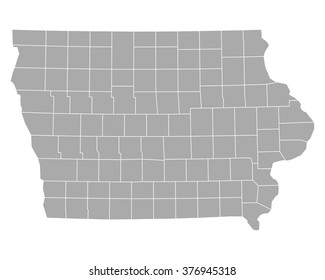 Map of Iowa