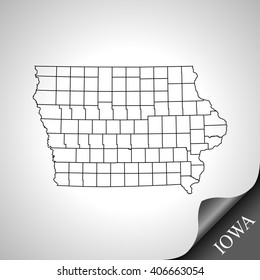 map of Iowa