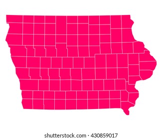 Map of Iowa