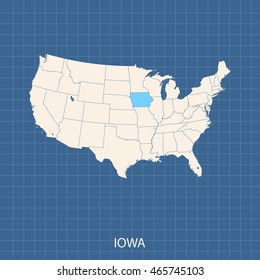 map of Iowa