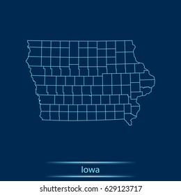 map of Iowa