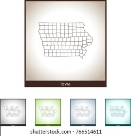 map of Iowa