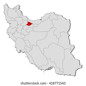 Map - Iran, Alborz