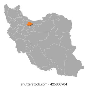 Map - Iran, Alborz