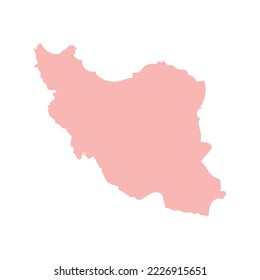 map of iran icon isolated