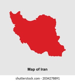 Map of Iran isolated vector illustration