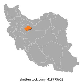 Map - Iran, Qom