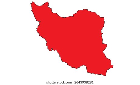 Mapa de Irán, diseño de Ilustración vectorial