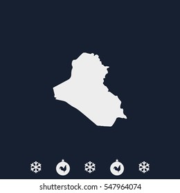 Map of Iraq.