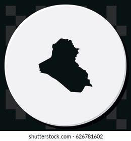 Map of Iraq.