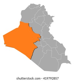 Map - Iraq, Al Anbar