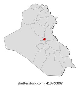 Map - Iraq, Bagdad