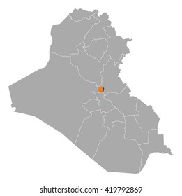 Map - Iraq, Bagdad