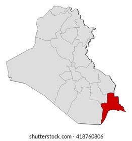 Map - Iraq, Basra