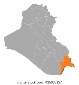 Map - Iraq, Basra