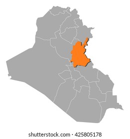 Map - Iraq, Diyala