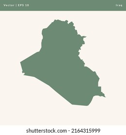 Map of Iraq Illustration Vector Icon Map
