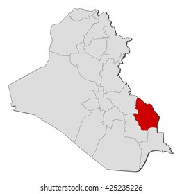 Map - Iraq, Maysan