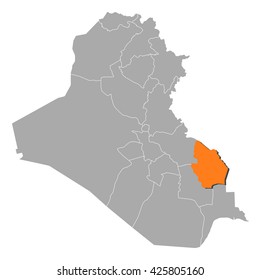 Map - Iraq, Maysan