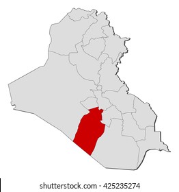 Map - Iraq, Najaf