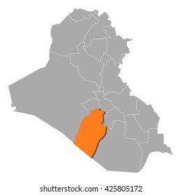 Map - Iraq, Najaf