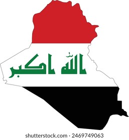 Map Of Iraq Vector Logo