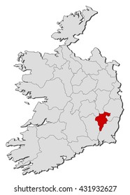 Map - Ireland, Carlow