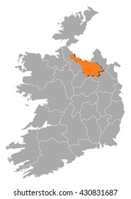 Map - Ireland, Cavan