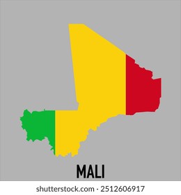 mapa de Irlanda con bandera, Ilustración vectorial