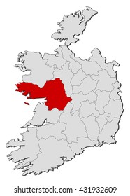 Map - Ireland, Galway