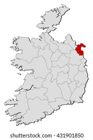 Map - Ireland, Louth