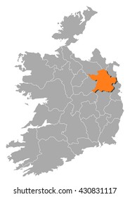 Map - Ireland, Meath