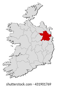 Map - Ireland, Meath