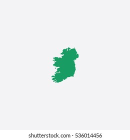 Map of Ireland Vector Illustration