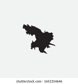 Map of Irkutsk - Russia graphic element Illustration template design
