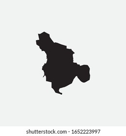 Map of Isfahan - Iran graphic element Illustration template design
