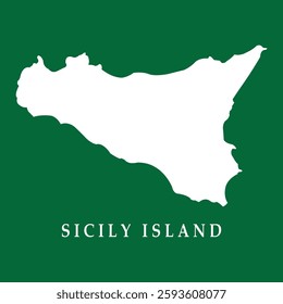 map of the island of sicily vector illustration design