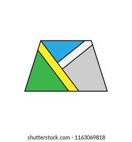 Map isolated color icon, vector illustration design. Logistics collection.