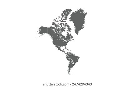 mapa aislado sobre fondo blanco. para diseños de Sitio web, fondo, educación, preciso, personalizable, Viajes por todo el mundo, mapa silueta de fondo, geografía de la tierra, política, informes.